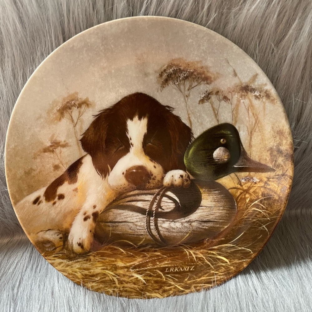 Vintage 1987 Springer Spaniel Collectors Plate